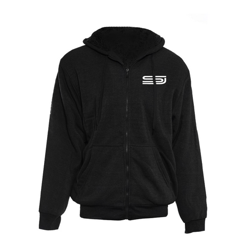 Everyday Black Zip Up